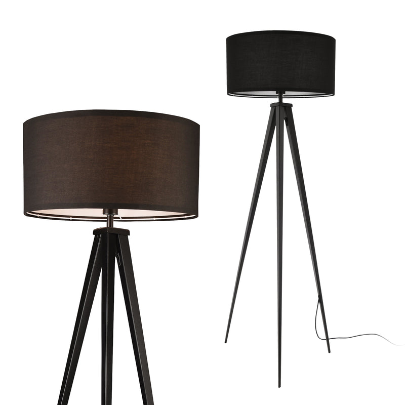 Maßskizze [lux.pro] Stojací lampa "Faro" na trojnožce E27 153 cm