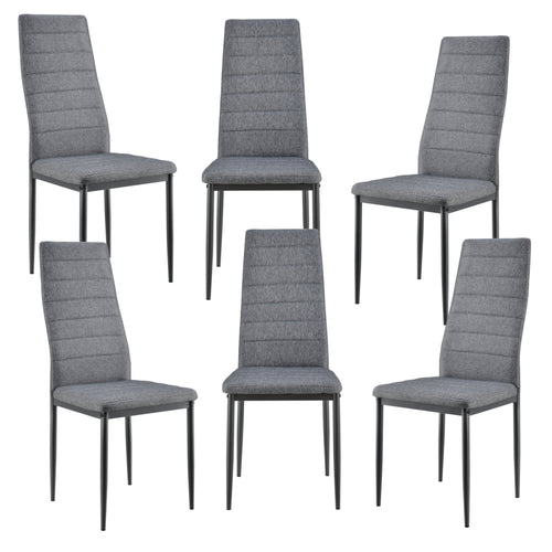 Stuhl Lidköping Grau in versch. Sets en.casa - premiumXL