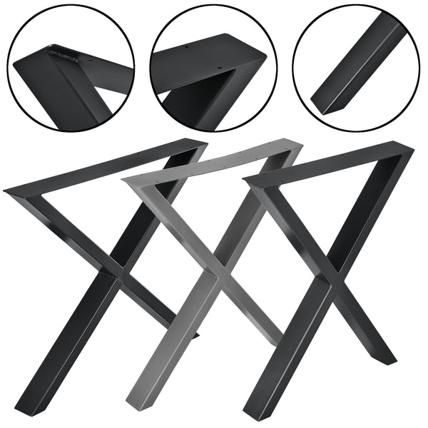 [en.casa]® Stolní nohy do "X" AATL-57xx