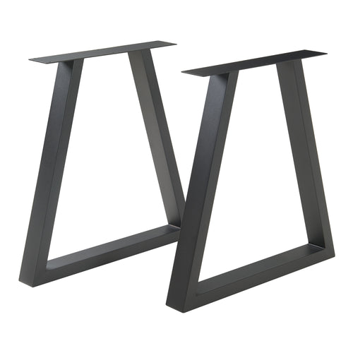Tischgestell 2er Set Lyngby 72x55/70cm Schwarz [en.casa] - premiumXL