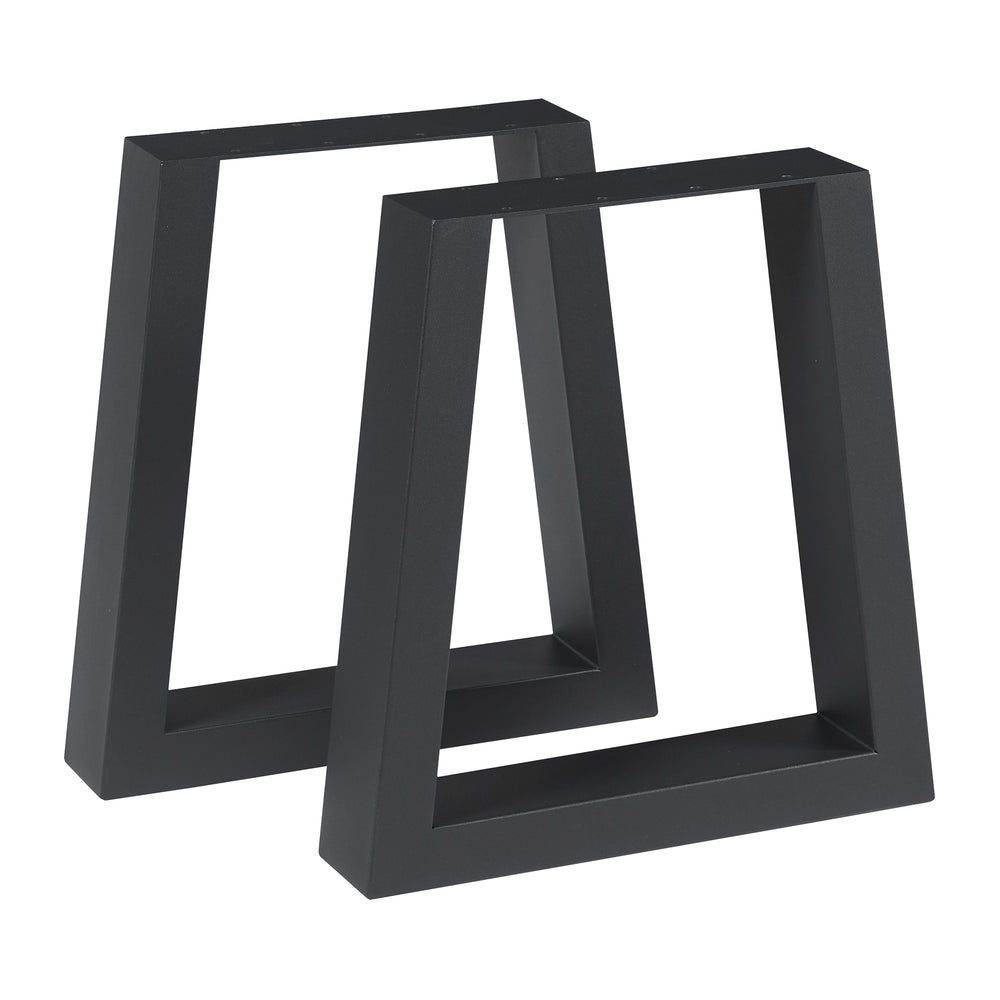 Tischgestell 2er Set Marstal 42x40cm Schwarz [en.casa] - premiumXL
