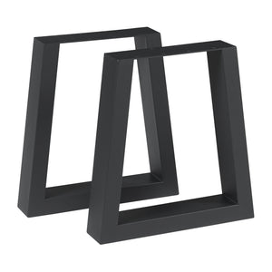 Tischgestell 2er Set Marstal 42x40cm Schwarz [en.casa] - premiumXL