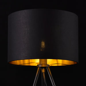 Stolní lampa Metz Max 40W s látkovým stínidlem a kovovými nohami lux.pro