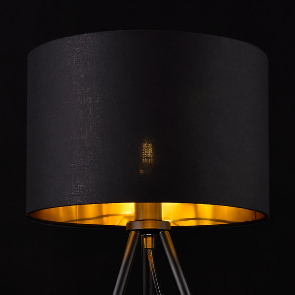 Stolní lampa Metz Max 40W s látkovým stínidlem a kovovými nohami lux.pro