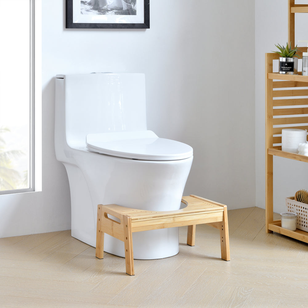 Toilettenhocker Kalajoki Toilettenhilfe Bambus [en.casa] - premiumXL