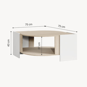 Konferenční stolek Klipsari 75x75x40 cm [en.casa]