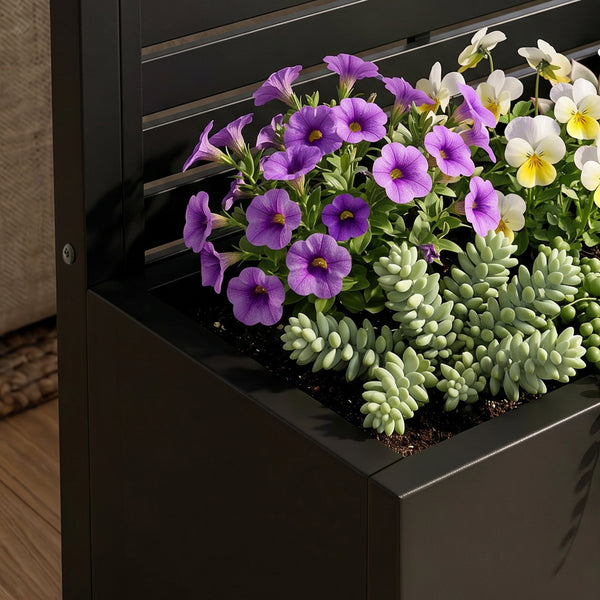 Přepážka Nodepp s ocelovým květináčem [casa.pro]