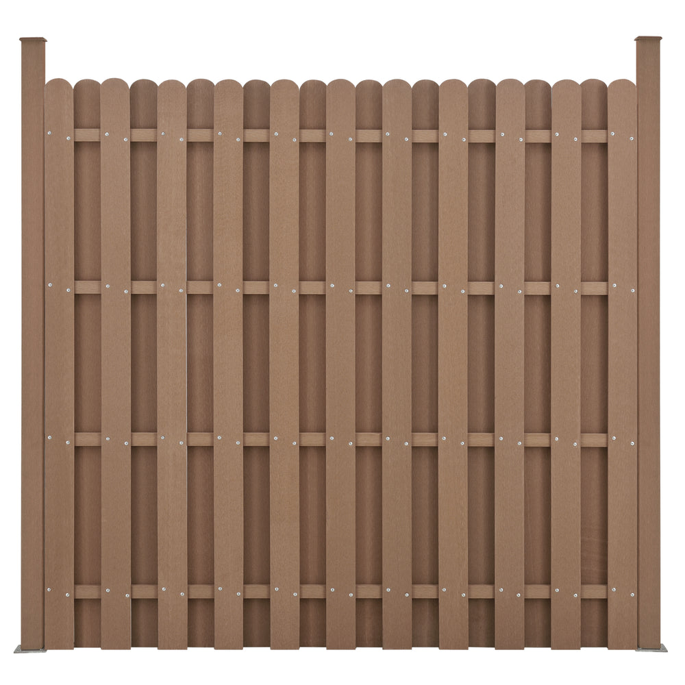 WPC Gartenzaun 185x193 cm [neu.holz] - premiumXL