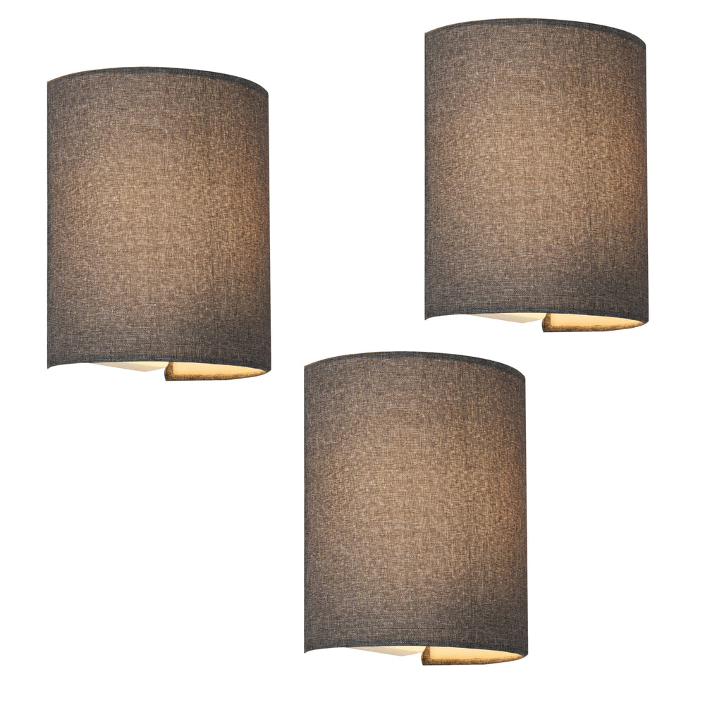 Wandleuchte Brüssel Grau 2er / 3er Set [lux.pro] - premiumXL