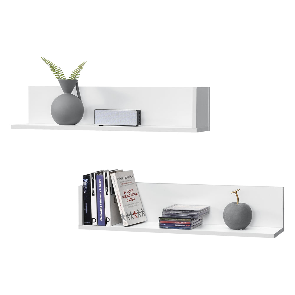 Wandregal Elverum 75 x 16,5 x 16,5 cm 2er Set versch. Farben en.casa - premiumXL