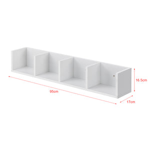 Nástěnná police Ekerö 95 x 17 x 16,5 cm různé barvy en.casa