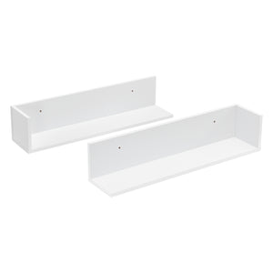 Nástěnná police Elverum 75 x 16,5 x 16,5 cm sada 2 ks různé barvy en.casa