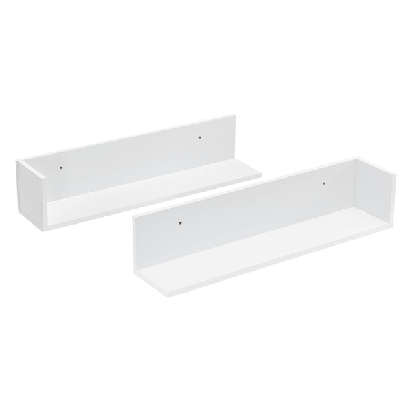 Nástěnná police Elverum 75 x 16,5 x 16,5 cm sada 2 ks různé barvy en.casa