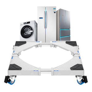 Waschmaschinen - Untergestell Zaberfeld 4 Rollen max. 300 kg [en.casa] - premiumXL