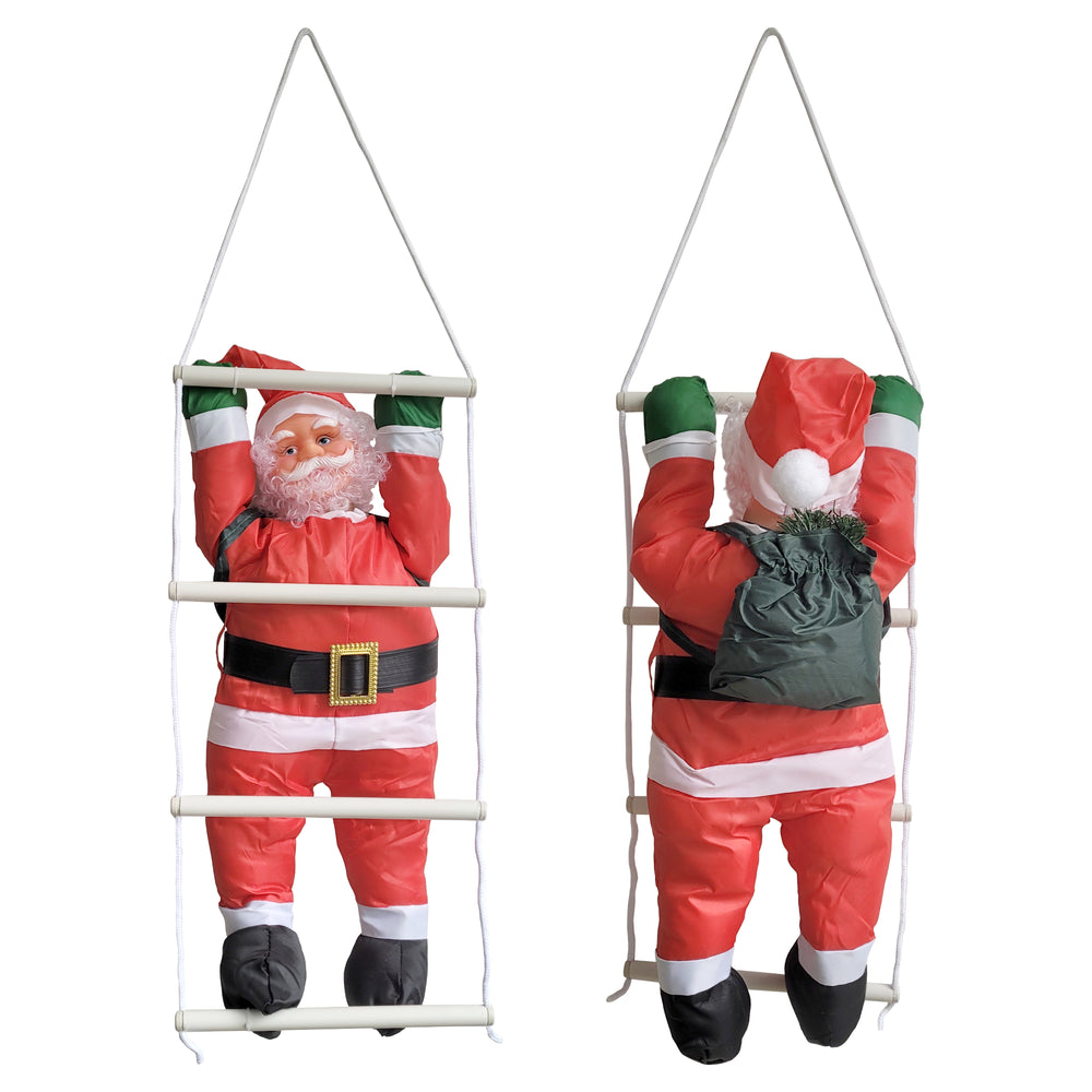 [en.casa]® Santa Claus na žebříku RS33028