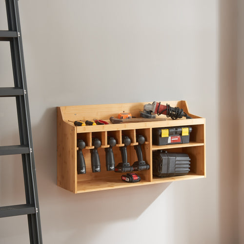 Organizér na nářadí Gjemnes 86x25x45 cm bambus [en.casa]