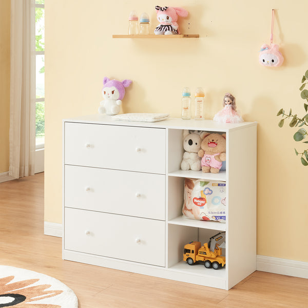 Přebalovací komoda Beldinupp s přebalovacím pultem [en.casa]