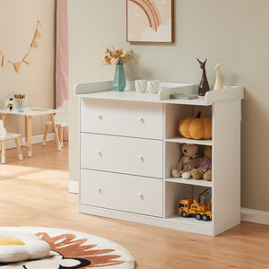 Přebalovací komoda Beldinupp s přebalovacím pultem [en.casa]