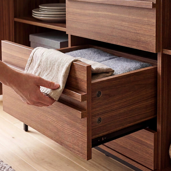 Sideboard Kilmandar 150x40x79 cm ořechový vzhled [en.casa]