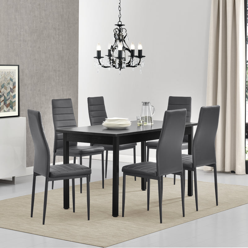 Měřítkový nákres [en.casa]® Jídelní set 1+6